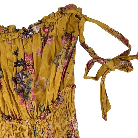 Blue Life Ballerina Romper Yellow Floral Medium - Picture 10 of 16